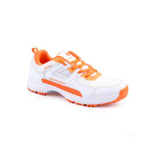 Bacca Bucci Wicket Wings Pro Performance Cricket Shoes White & Orange