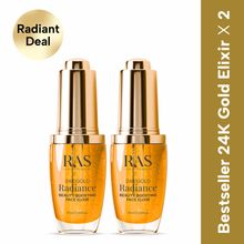 Ras Bestseller 24K Gold Radiance Face Elixir Oil In Serum - Pack Of 2