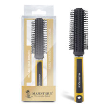 Majestique Round Hair Brush for Blow Drying - Wet or Dry Hair, No More Tangle - Color May Vary