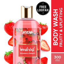 Nykaa Wanderlust Strawberry Daiquiri Body wash with Strawberry Scent for Uplifting Mood + 0% Paraben