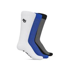 TalkingSox Multi-Color Crew Bamboo Socks for Men & Women - Super Soft (Pack of 3)