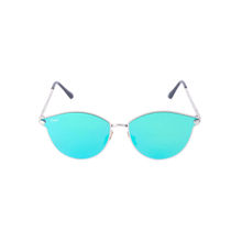 Floyd Blue Lense Silver Frame Butterfly Sunglasses Z5935 Sil Ice