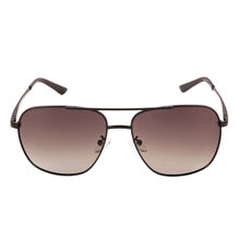 Equal Brown Colour Sunglasses Aviator Shape Full Rim Black Frame
