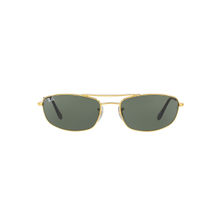 Ray-Ban 0RB3383I Green Highstreet Rectangular Sunglasses - 60 mm
