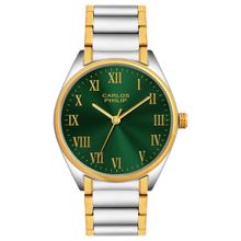 Carlos Philip Men Roman Classic Green Dial Analog Watch with Roman Numeral (M)