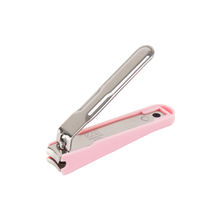 Kai Tsumekiri Stainless Steel Curved Blade Pink Nail Clipper