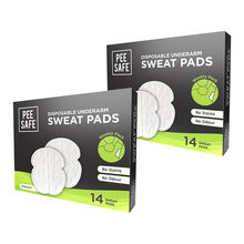 Pee Safe Disposable Underarm Straight Sweat Pads (Pack Of 2)