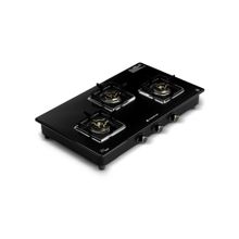 Wonderchef Royal 3 Brass Burner Cooktop, Manual Ignition, Lpg Gas Stove For Kitchen