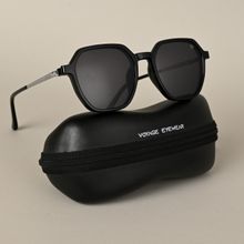 Voyage Black Wayfarer Clip-On Polarized Sunglasses for Men & Women - 2187PMG4669
