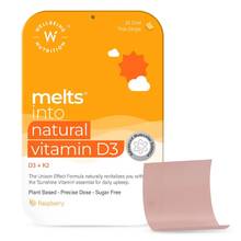 Wellbeing Nutrition Melts Natural Vitamin D3 + K2, Raspberry Flavour, Heart, Bone Health