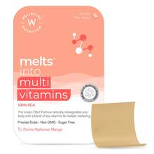 Wellbeing Nutrition Melts Multivitamin, B-complex, for Immunity & Energy, Mango Flavour