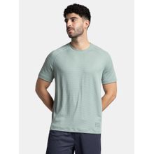 Jockey MV16 Men Lightweight Microfiber Solid Active Wear T-Shirt - Iceberg Green