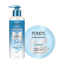 Ponds Super Light Gel Oil-Free Moisturize + Hydra Miracle Body Gel Lotion Combo