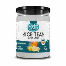 Nectar Valley Instant Ice Tea - Lemon Ginger Flavoured Ready Mix Blend - Makes 12 Glasses