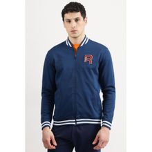 Reebok Mens Solid Navy Blue Jacket