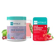 HealtHKart HK Vitals Skin Radiance Collagen - Mixed Fruit With Biotin Hair Gummies (Trial Pack)