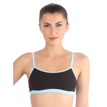 Triumph Beginner Bra 66 Everyday Wireless Non Padded Full Coverage Cotton Bra - Black