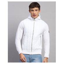 Monte Carlo Men Regular Fit Winter White Sweater