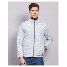 Monte Carlo Men Regular Fit Solid Hooded Zipper Grey Winter Reversible Jacket