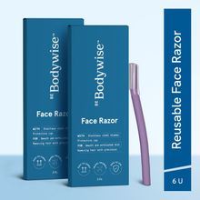 Be Bodywise Reusable Face Razor For Women For Facial Hair, E...
