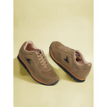 Power Men Sports Round Toe Walking Shoes Brown