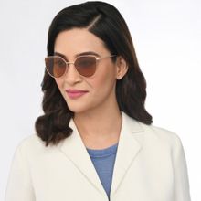 Vincent Chase by Lenskart by Lenskart Gold Cat Eye Sunglasses - VC S11470