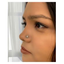 Boldiful Dandelion Silver Nose Pin