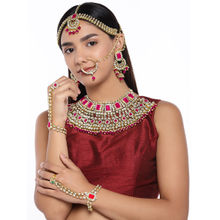 Peora Gold Plated Jodha Akbar Choker Necklace Bridal Ethnic Indian Jewellery Set Women (PF36BRC02RP)