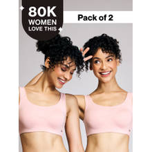Soft Cup Easy Peasy Slip-on Bra with Full Coverage NYB113 PO2 Pink