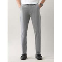 Arrow Grey Men Solid Slim Fit Formal Trousers