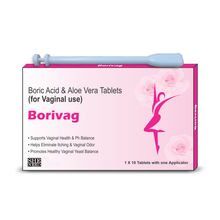 Sheneed Borivag Vaginal Boric Acid & Aloe Vera Tablets