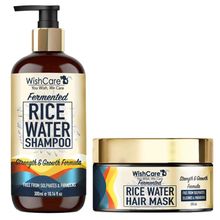 Wishcare Fermented Rice Water Shampoo & Hair Mask - Strength & Growth Formula