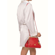 Hidesign Flourish 03 Medium Casual Red Womens Office Sling Bag (S)