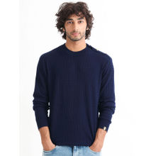 Rare Rabbit Diem Primary Navy Blue Sweater