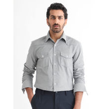 Rare Rabbit Halle Primary Grey Casual Shirt