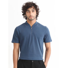 Rare Rabbit Temper Dark Blue Polo T-Shirt