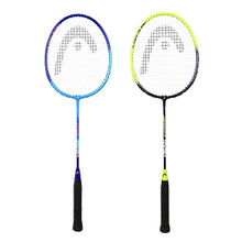 Head Reflex 10 Aluminium Badminton Racquet, G4 (Pack of 2) (Blue and Yellow)