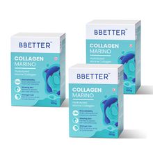 BBETTER Collagen Marino - Pure Hydrolysed Marine Collagen Powder - Pack Of 3