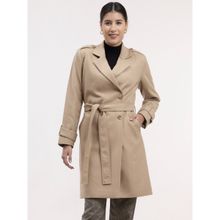 FableStreet Double Breasted Long Trench - Beige (Set of 2)