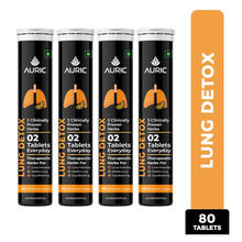 Auric Lung Detox for Smokers with Natural Blend of NAC, Pushkarmool, Piper Longum & Licorice, 4 Tubes
