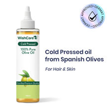 Wishcare 100% Pure Unrefined Cold Pressed Hair & Skin Oil with Olive for Healthy Hair & Glowing Skin