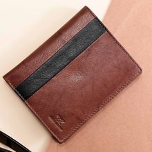 Aditi Wasan Brown Leather Wallet Card Holder