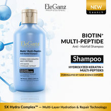 Eleganz Professional Multi Peptide Anti Hairfall Shampoo with Biotin+, Rosemary, Caffeine, Keratin