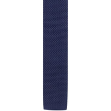 The Tie Hub Dark Side Solid Navy Knitted Necktie