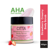 CITTA Strawberry Moisturizing Body Scrub For Tan Removal & Brighter Skin