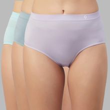 C9 Airwear High Rise Solid Seamless Hipster Panties Combo For Women - Multicolor (Pack of 3)