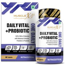MuscleXP Daily Vital + Probiotic One Daily, 100% Rda Of Vitamins