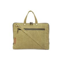 The House of Tara Desert Storm Beige Canvas 15.6 Inches Unisex Laptop Slim Messenger Bag
