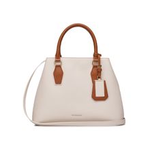 MIRAGGIO Olivia Handbag with Adjustable and Detachable Crossbody Strap - White (M)