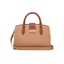 MIRAGGIO Ellen Handbag with Adjustable and Detachable Crossbody Strap - Peach (M)